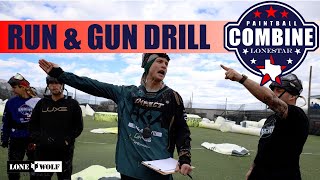 Run amp Gun Paintball Drill 2024 Paintball Combine  Lone Wolf Paintball [upl. by Aneeuqal445]