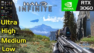 Halo Infinite Campaign  RTX 3060  intel i7 11800H  All settings tested at 1080p [upl. by Alexandr982]