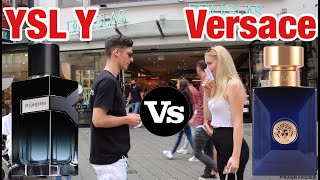 Yves Saint Laurent Y edp vs Versace Dylan Blue  fragrance test [upl. by Ebby384]