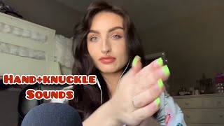 ASMR Beebee asmr fast and aggressive only handknuckle sounds compilation [upl. by Atikahc]