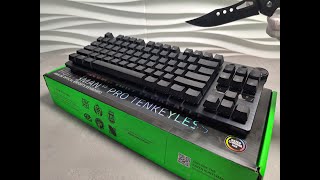 Razer Huntsman V3 Pro Tenkeyless Gameing Keyboard Unboxing  ASMR [upl. by Milburn]