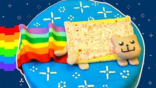 NYAN CAT CAKE  NERDY NUMMIES [upl. by Mizuki]