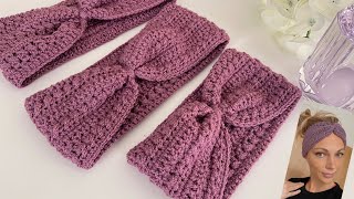 How to crochet headbandDIY accessoriescrochet headband TUTORIAL [upl. by Line221]