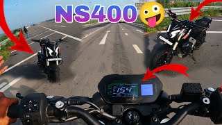 My dream bike😋NS 400 top speed for 4 gear😲157km🚀 [upl. by Malik270]