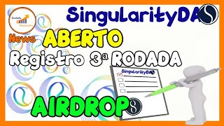 SingularityDAO  ABERTO o Registro para o AIRDROP 3ª RODADA distribuição de Tokens SDAO DynaSET [upl. by Ierdna]