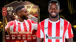 ¡CLARO QUE VALE LA PENA 85 Iñaki WILLIAMS ÍCONO CENTURIONS REVIEW SBC  EA FC 25 [upl. by Garin]