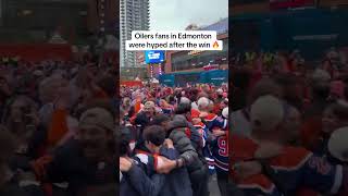 Oilers fans were hyped after Edmonton’s Game 5 win via NHL [upl. by Scharaga]