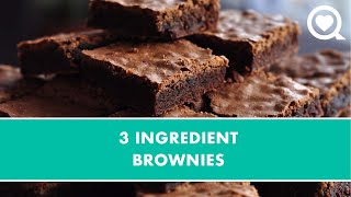 Three Ingredient Brownies  Recipe  Sharecare [upl. by Ainsley]