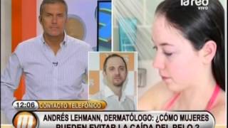 El dermatólogo Andrés Lehmann explica cómo evitar la caída del cabello [upl. by Wyn]