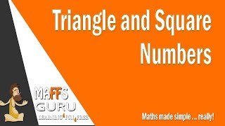 Year 6  Place Value  Triangle and Square Numbers [upl. by Rekab434]