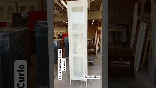 Custom Faux Bamboo Curio wbeveled glass furnituredesign custommadefurniture lacquer [upl. by Ahsinet]