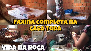 Faxina completa na minha casinha simples vida na roça casinhasimples chacara vidanocampo [upl. by Ehrenberg]