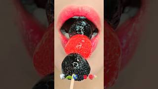 ASMR EMOJI FOOD sea grape ice jelly tanghulu kohakuto jelly mukbang eating sounds shorts [upl. by Lever]