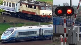 4 Pociągi  Budyń Pendolino EP09 EU07 na łukach w Goszczy  3xRp1 [upl. by Sadnak521]