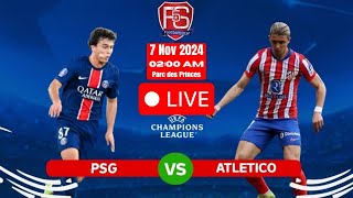 Paris Saint Germain vs Atletico Madrid live match 2024 [upl. by Elyrpa]