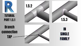 Part 151  Piping Modeling  Revit Tutorial  Branch Connection  Tap [upl. by Aratnahs730]