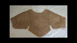 Blusa tejida a crochet todas las tallas  tutorial paso a paso  facil y rapido 1 [upl. by Cohligan]