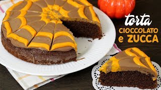 TORTA MORBIDA CIOCCOLATO E ZUCCA  ricetta facile e soffice  Pumpkin cake [upl. by Karil840]