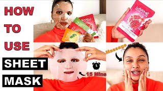 How to Properly Use Sheet Masks ft Lakme  BeautiCo [upl. by Africa536]