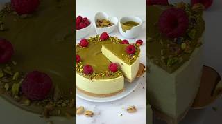 SERNIK PISTACJOWY BEZ PIECZENIA😍💚 sernik bezpieczenia nazimno pistacje pistachio cheesecake [upl. by Rimma]