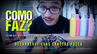 Como RECARREGAR a caneta POSCA [upl. by Arzed]