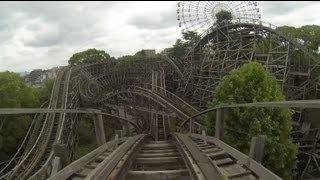 Elf Wooden Roller Coaster POV Hirakata Park Japan [upl. by Mill]