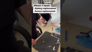 iPhone7 repair  battery and screen replacement shorts iphone [upl. by Stryker]