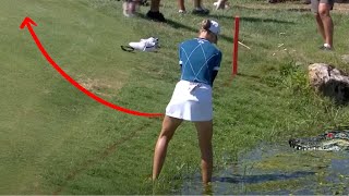 CRAZIEST GOLF SHOTS  LPGA  USGA  WSN [upl. by Hollister701]