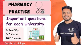 Pharmacy practice important question  Pharmacy practice 7th sem  pharmacy practice questions [upl. by Ahto]