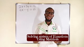 How to solve System of linear Equations using Matrices [upl. by Fiedler176]