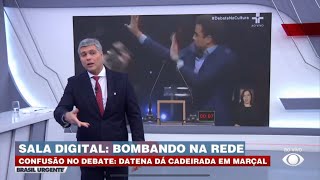 Brasil Urgente Joel Datena comenta sobre briga envolvendo o pai em debate [upl. by Barbur]