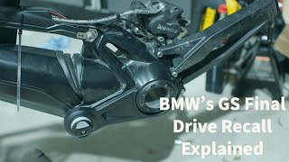 Recall Alert BMWs Final Drive Service Action for GS and RT  0033130000 Motorcycle [upl. by Anigriv148]