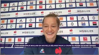 Émilie Boulard évoque sa participation à la Coupe du Monde de rugby féminin en NouvelleZélande [upl. by Rorke]