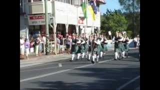 Maclean Highland Gathering 2012 Street March [upl. by Vento]