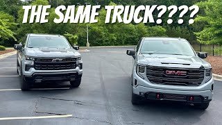 2024 Chevrolet Silverado LT Trail Boss VS 2024 GMC Sierra AT4  Which Truck Should You Buy [upl. by Bernardina]