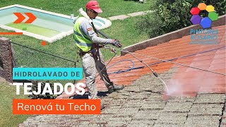 💦 Cómo limpiar TEJAS Limpieza de Tejados By Pintores Rosario [upl. by Yecniuq]