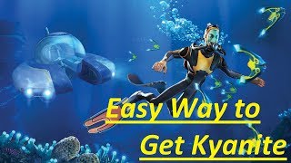 Subnautica  Easiest Way to Get Kyanite Without the Mk 2 Deep Module  900 Meters Only [upl. by Gerc]