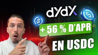 🤑 DYDX MegaVault  56 dAPR sur tes USDC FAIS VITE  😱 [upl. by Ihcekn636]