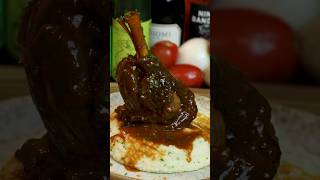 Braised lamb shank cooking [upl. by Rolfston]