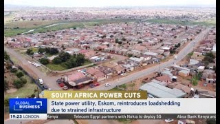 South Africas Eskom reintroduces loadshedding due to strained infrastructure [upl. by Rodie]