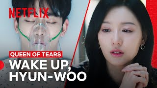 Kim Jiwon Stays By Kim Soohyun’s Side at the Hospital  Queen of Tears  Netflix Philippines [upl. by Udele]