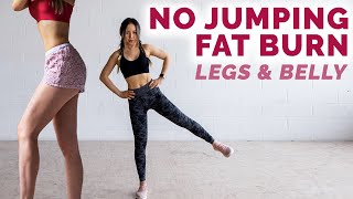 Full Body No Jumping Workout To Burn Fat  Burn Thigh Fat Low Impact Cardio [upl. by Christiano]