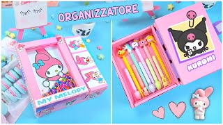 FAI DA TE CARINO ORGANIZZATORE MY MELODY – DECORAZIONE SCRIVANIA – SCATOLA MATITE [upl. by Sonja]