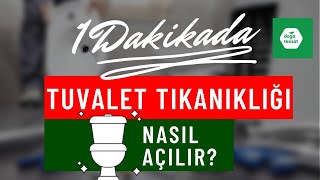 Evde Tıkanmış Tuvalet Nasıl Açılır Tesisatçı Gerekmez  Kesin Çözüm [upl. by Mukund209]