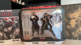 Jazwares Vault Exclusive AEW Ring Of Honor The Briscoe Brothers Wrestling Figures Unboxing ROH WWE [upl. by Patrica747]