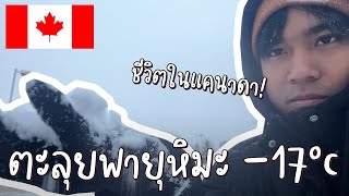 พาดูชีวิต 1 วันโหดๆ ท่ามกลางพายุหิมะในแคนาดา [upl. by Iclehc]