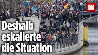 „Querdenker“Demo in Berlin So eskalierte die Situation [upl. by Ike]