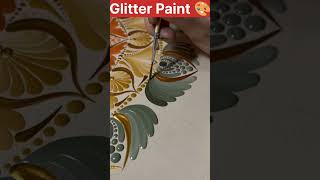 Glitter Painting youtubeshorts shotsvideo short [upl. by Leuamme]