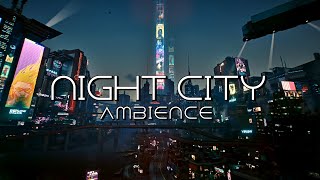 ASMR Night City Cyberpunk Ambience  9 Hours [upl. by Costanza471]