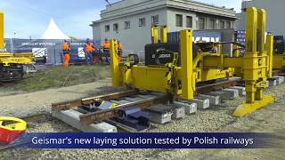 Geismars new laying solution tested by Polish railways [upl. by Mannuela]